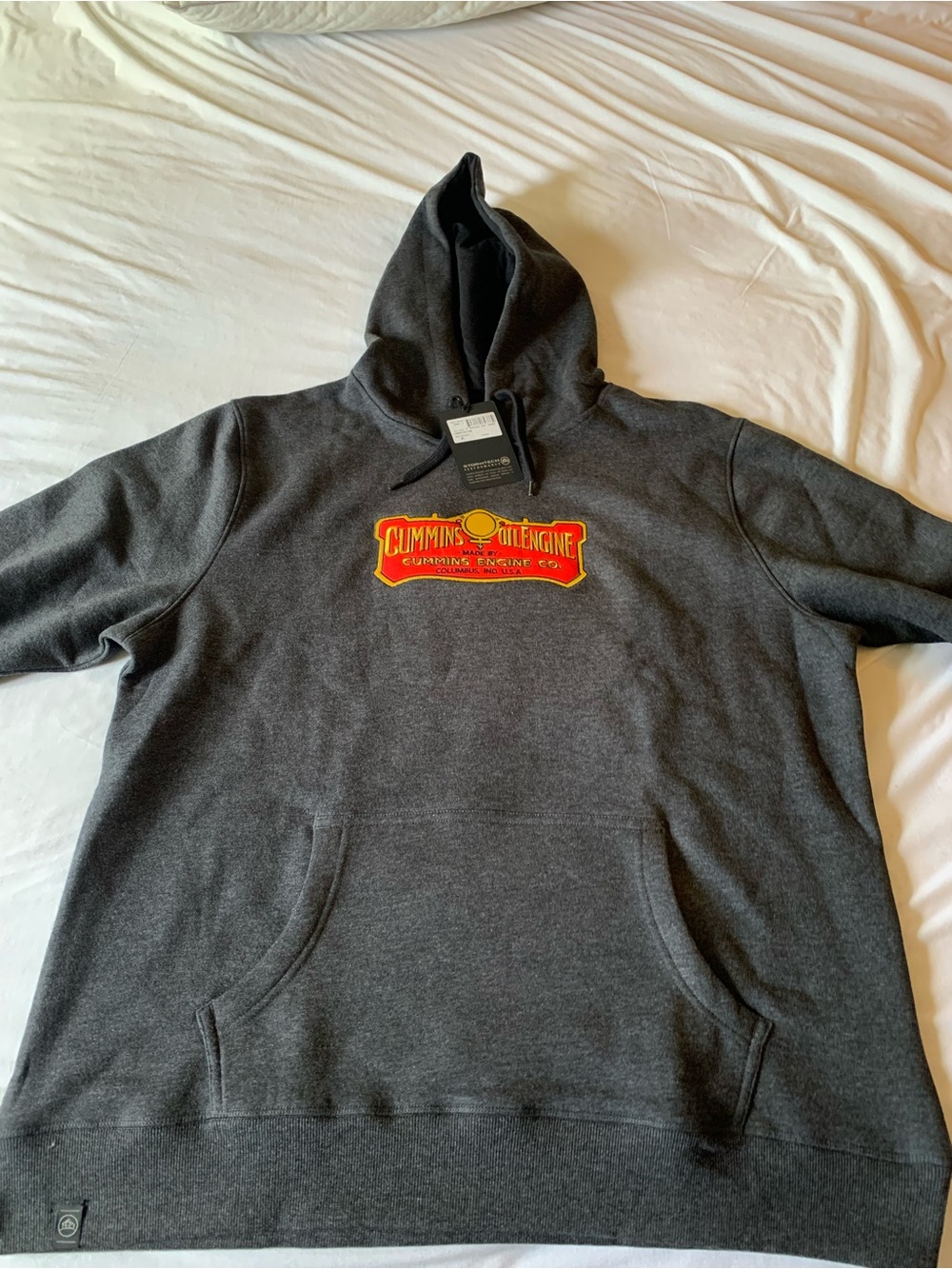 Storm Dark Gray Hoodie with Red & Yellow Logo